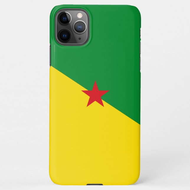 Para iPhone Capa de telefone de pavilhão da Guiana Francesa (Verso)