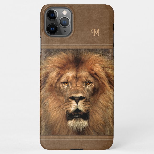 Para iPhone Capa de telefone 🦁 leão sem inicial(s) (Verso)