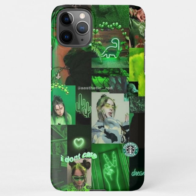 Para iPhone Capa de telefone verde estética (Verso)