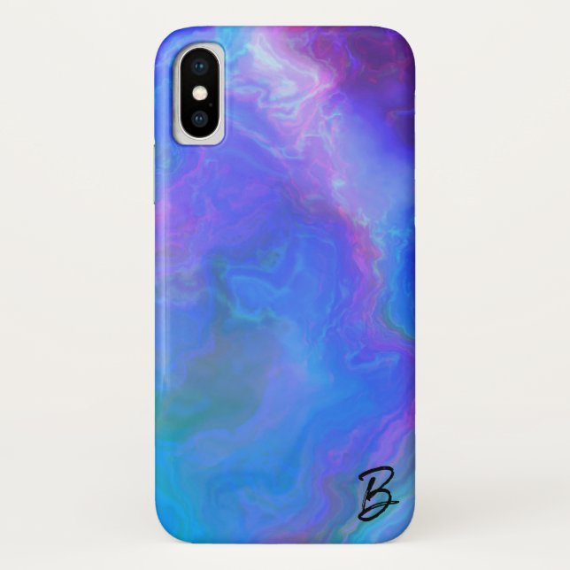 Para iPhone, Case-Mate Abstrato Opal Agate Capa de telefone Personalizada (Verso)