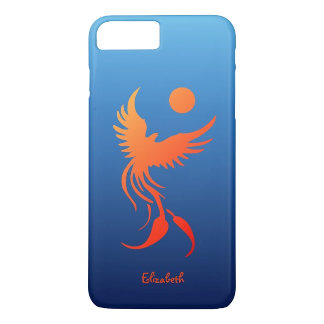 Para iPhone, Case-Mate Ascensão Phoenix na capa de telefone das chamas (Verso)