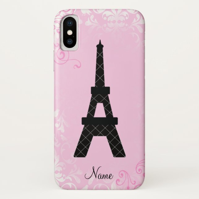 Para iPhone, Case-Mate Capa de iphone 4 personalizado feminino da torre (Verso)