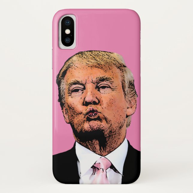 PARA iPhone, Case-Mate  CAPA DE IPHONE BEIJO DONALD TRUMP (Verso)