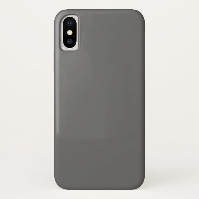 Para iPhone, Case-Mate Capa de iPhone X Cinza Escuro (Verso)