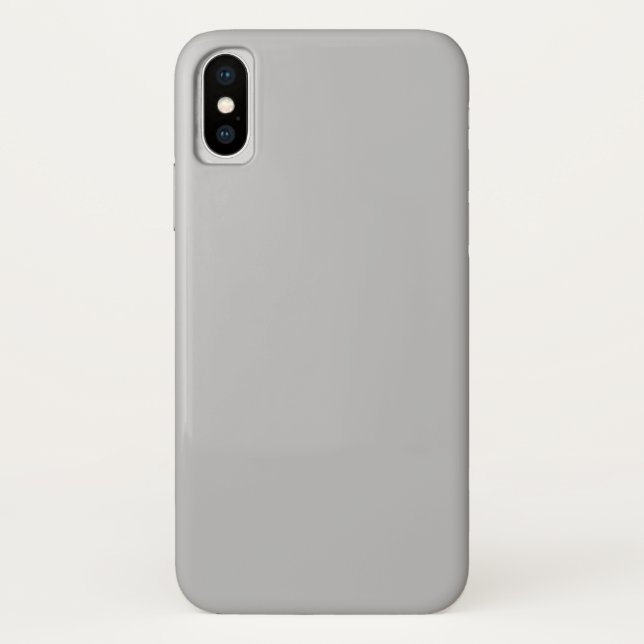 Para iPhone, Case-Mate Capa de iPhone X Cinza Prata (Verso)