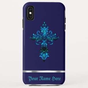 Capa Para iPhone Da Case-Mate Capa de iPhone XS Max Cruz Medieval Azul