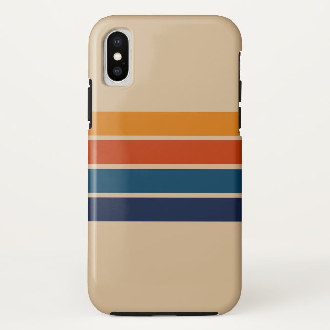 Para iPhone, Case-Mate Capa de iPhone XS Retro dos Anos 70 (Verso)