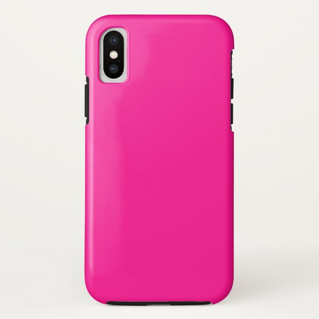 Para iPhone, Case-Mate Capa de iPhone XS Tough Rosa Fluorescente (Verso)