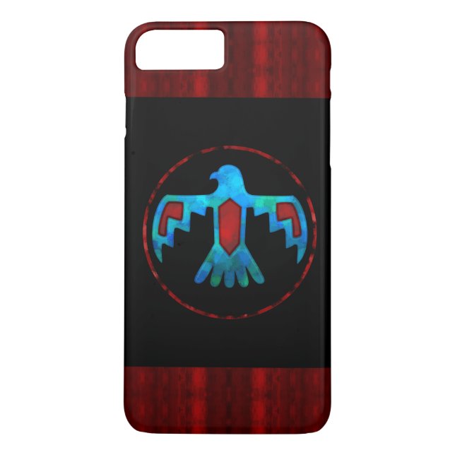 Para iPhone, Case-Mate Capa de telefone azul de Thunderbird (Verso)