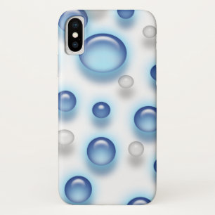 Para iPhone X Capa de telefone - bolhas azuis