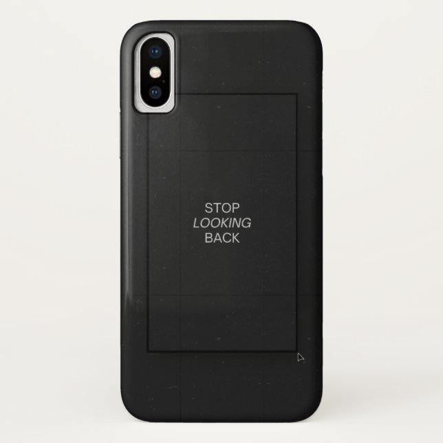 Para iPhone, Case-Mate Capa de Telefone com Citação Estética Preta Minima (Verso)