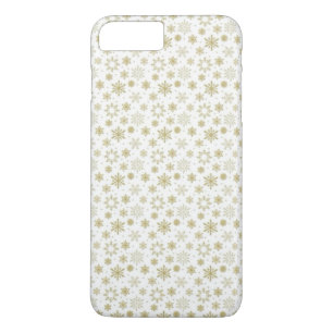 iPhone 8 Plus/7 Plus Capa de telefone com design de floco de neve doura