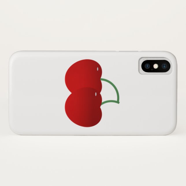 Para iPhone, Case-Mate Capa de telefone da cereja (Verso (Horizontal))