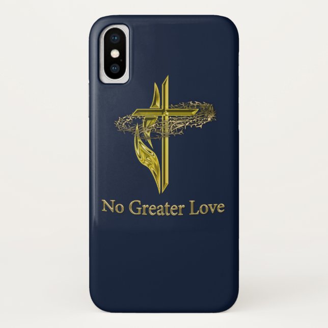 Para iPhone, Case-Mate Capa de telefone da Cruz Cristã (Verso)