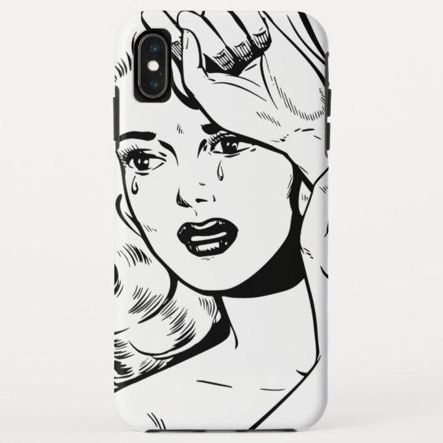 Para iPhone, Case-Mate Capa de telefone da Mulher Choradora (Verso)