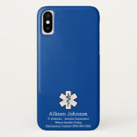 Capa de telefone de Alerta Médico Personalizado