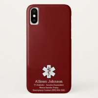 Capa de telefone de Alerta Médico Personalizado