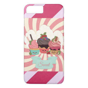8 Plus/7 Plus capa de telefone de Cupcakes Doce do iPhone 7