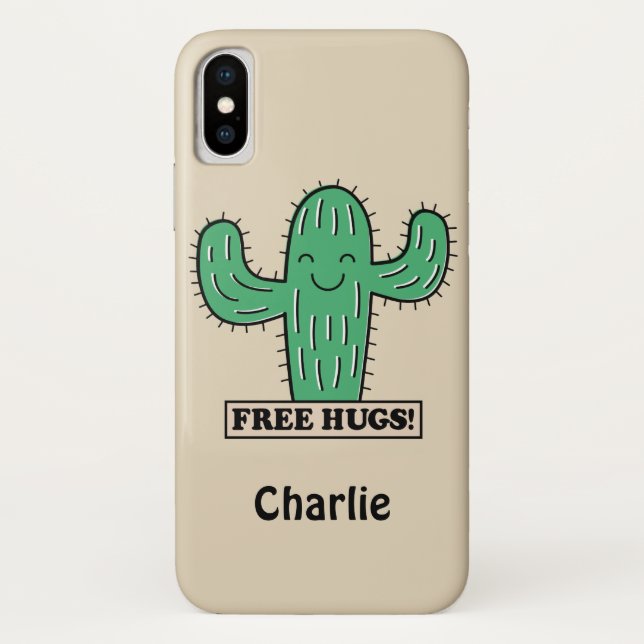 Para iPhone, Case-Mate Capa de telefone de nomes personalizados de Hugs d (Verso)