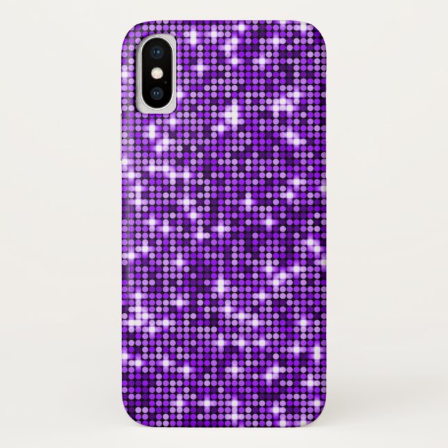 Para iPhone, Case-Mate Capa de telefone de Sequências Roxas (Verso)
