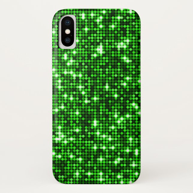 Para iPhone, Case-Mate Capa de telefone de Sequências Verde (Verso)