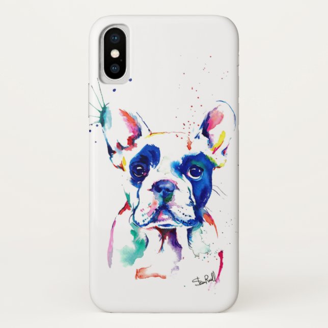 Para iPhone, Case-Mate Capa de telefone do buldogue francês (Verso)