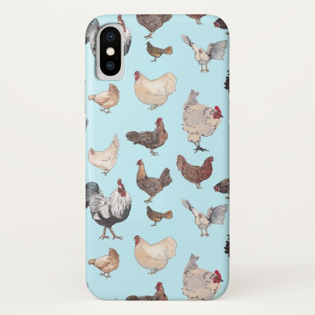 Para iPhone, Case-Mate Capa de telefone Feliz da Galinha (Verso)
