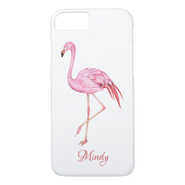 Para iPhone, Case-Mate Capa de telefone Flamingo Monogramas (Verso)