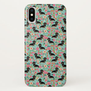 Para iPhone X Capa de telefone floral de Doxie - enegreça e tan