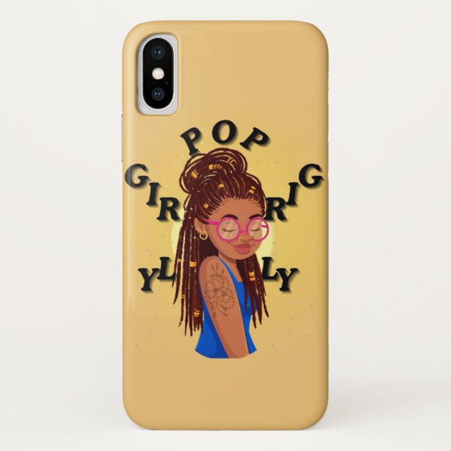 Para iPhone, Case-Mate Capa de telefone girly pop locs (Verso)