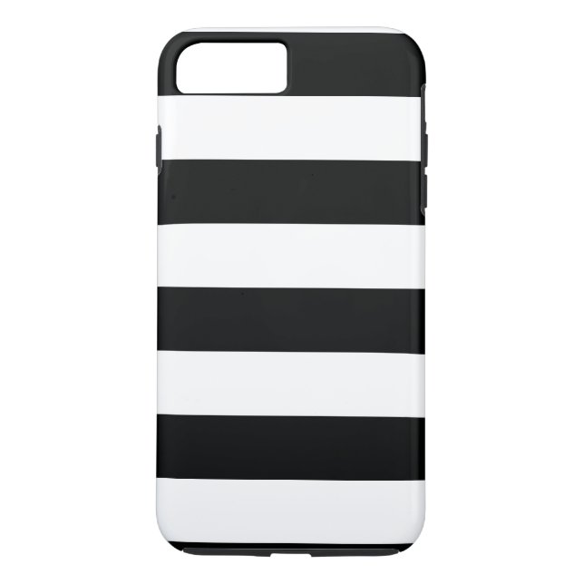 Para iPhone, Case-Mate Capa de telefone Horizontal Preto e Branco com Fai (Verso)