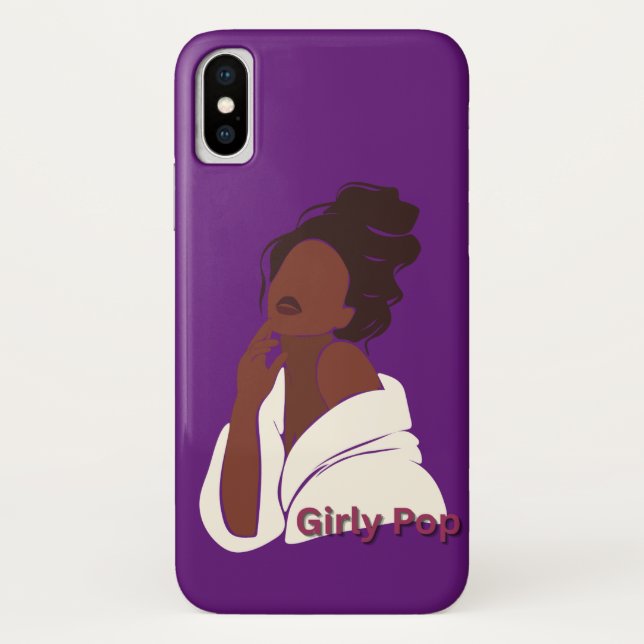Para iPhone, Case-Mate Capa de telefone pop feminino iphone (Verso)