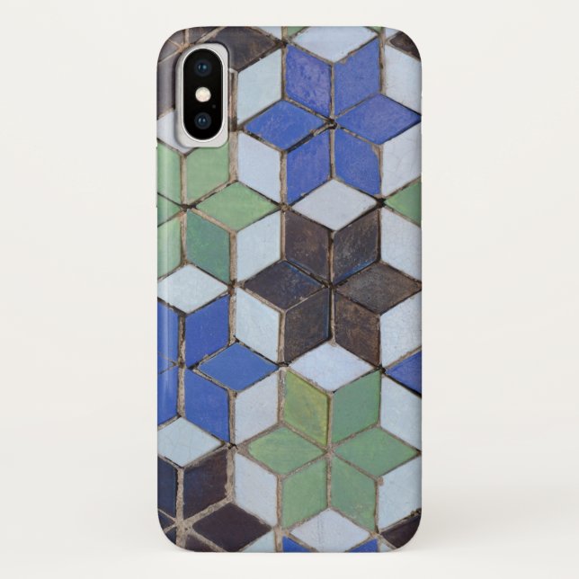Para iPhone, Case-Mate Capa de telefone Rustic Mosaic Star (Verso)