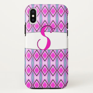 Para iPhone Da Case-Mate Capa de telefone S Monogramada, rosa e preto