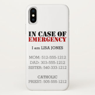 Para iPhone Da Case-Mate Em caso de urgência capa de telefone