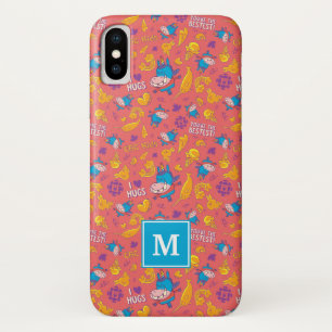 Para iPhone X Gary Pattern Monographic Capa de telefone