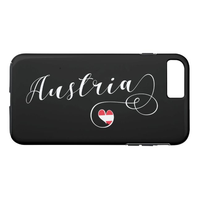 Para iPhone, Case-Mate Heart Austria Cell Capa de telefone, Bandeira Aust (Verso (Horizontal))