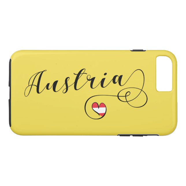 Para iPhone, Case-Mate Heart Austria Cell Capa de telefone, Bandeira Aust (Verso (Horizontal))