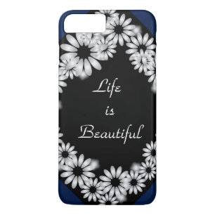 8 Plus/7 Plus iPhone 7 P "A vida é bonita" Design capa de telef