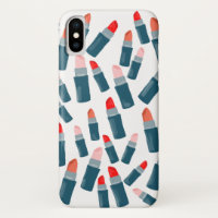 Lindos batom capa de telefone branco