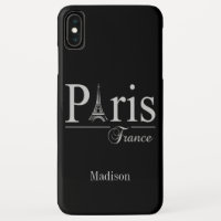 Nome personalizado Paris France capa de telefone