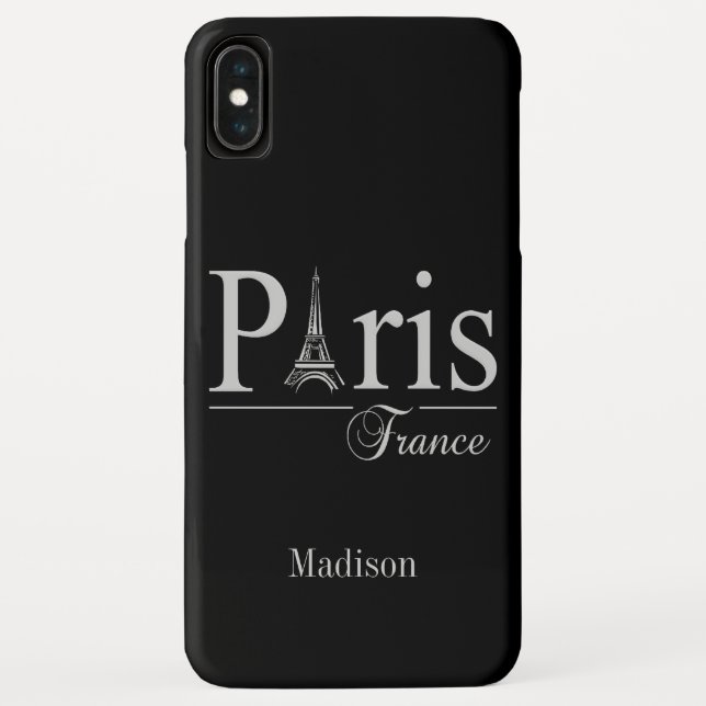 Para iPhone, Case-Mate Nome personalizado Paris France capa de telefone (Verso)