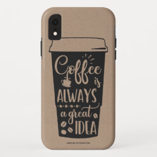 Para iPhone Da Case-Mate O Café É Sempre Uma Capa de telefone De Ideia Ex