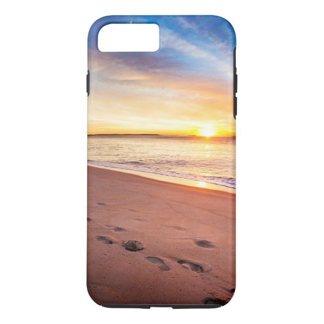 Para iPhone, Case-Mate Pegadas na capa de telefone resistente da areia (Verso)