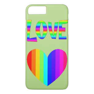 Para iPhone Da Case-Mate Rainbow Love e Heart LGBT Capa de telefone
