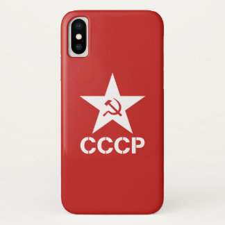 Capa Para iPhone Da Case-Mate Star a capa de telefone da foice CCCP do martelo,