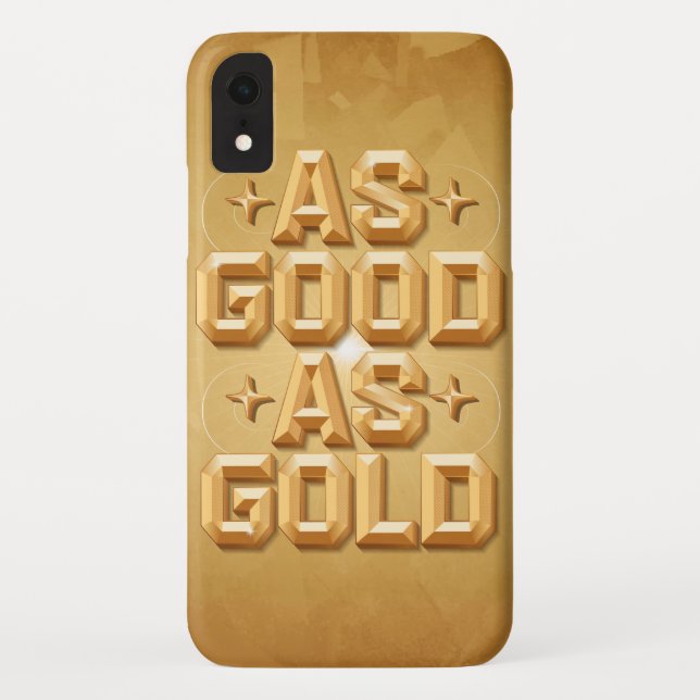 Para iPhone, Case-Mate Tão bom quanto a Capa de telefone Dourada (Verso)