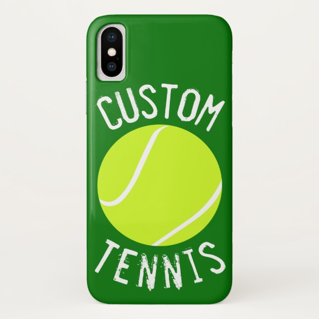 Para iPhone, Case-Mate Tênis Ball Personalizado Texto e Capa de telefone (Verso)