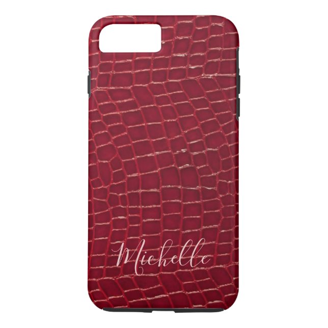 Para iPhone, Case-Mate Vermelho personalizado da capa de telefone do (Verso)