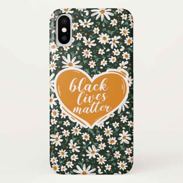 Para iPhone, Case-Mate Vidas Negras Importam Capa de telefone Flor (Verso)